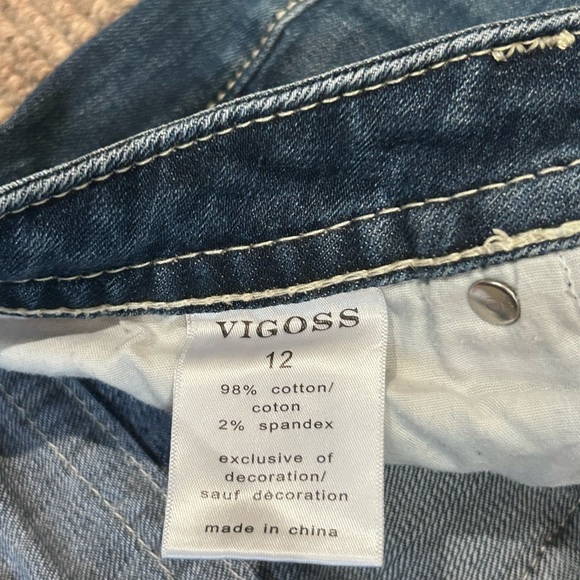 Two size 12 vigoss jeans. Like new, never dried in dryer. - Picture 3 of 6